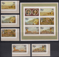 NIUE 1978 Captain Cook’s Discovery Of Hawaii, IMPERFORATE Set Of 5 & M/S MNH - Explorateurs