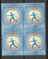 Estland Estonie Estonia 1998 Olympic Games In Nagano Michel 316 MNH As 4-block - Invierno 1998: Nagano