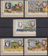NIUE 1979 Sir Roland Hill Death Centenary, IMPERFORATE Set Of 10 In Se-tenant Pairs MNH - Rowland Hill