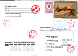 (2 A 26) Russia Letter Posted To Australia (during COVID-19 Pancemic) - Brieven En Documenten