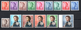 Hong Kong 1962 Queen Elizabeth II Definitive Stamps 15v MNH - Nuovi