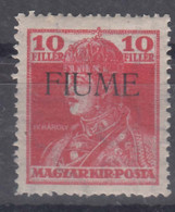 Italy WWI Occupation Fiume 1918 Sassone#24 Mi#26 Mint Hinged - Fiume