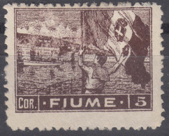 Italy Occupation During WWI Fiume 1919 Sassone#47 Mi#47 Mint Hinged - Fiume