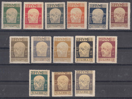 Italy Occupation WWI, Fiume 1920 Sassone#113-126 Mi#98-111 Mint Hinged - Fiume