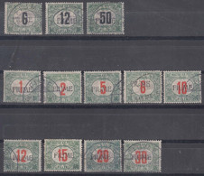 Fiume 1918-1919 Segnatasse Porto Sassone#1-3 + #4-12 Mi#1-3 + #4-12 Used - Fiume