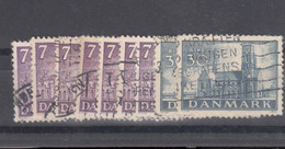 Denmark 1936 Mi#229,232 Used Multiples - Used Stamps