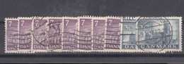 Denmark 1936 Mi#229,232 Used Multiples - Oblitérés