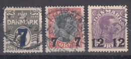 Denmark 1926 Mi#156-158 Used - Oblitérés