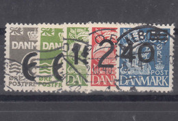 Denmark 1940 Mi#253-257 Used - Oblitérés