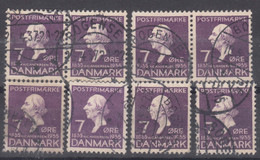 Denmark 1935 Mi#223 Used Multiples - Oblitérés