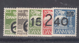 Denmark 1940 Mi#253-257 Mint Hinged - Ongebruikt