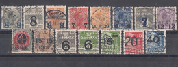 Denmark Overprint Stamps From Different Years, 1904,1921,1926,1940 Used - Gebruikt