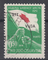 Italy Yugoslavia Trieste Zone B, Red Cross 1951 Mi#3 Sassone#40 Used - Oblitérés