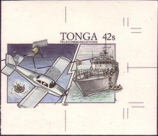 TONGA - Cromalin Proof 1991 - Satellite Call Saves Survivors Of Sunk Ship - 5 Exist - More Details In Description - Océanie