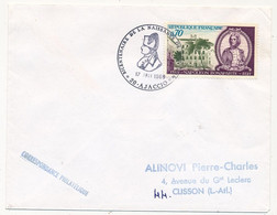FRANCE - Enveloppe "Centenaire De La Naissance De Bonaparte" AJACCIO 17 Aout 1969 - Gedenkstempel
