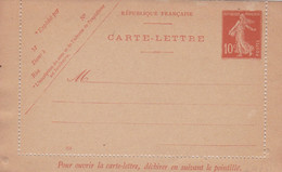 Carte Lettre Entier Postal - Cartes-lettres