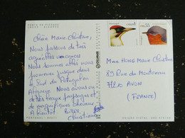 LETTRE PORTUGAL AVEC YT 2621 PIVERT ET YT 2628 FAUVETTE OISEAU BIRD VOGEL - PONTA DA PIEDADE LAGOS ALGARVE - Cartas & Documentos