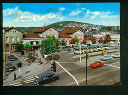 Ak Siegen I. Westfalen, Hauptbahnhof, Oldtimer, Gel. 1974 - Siegen