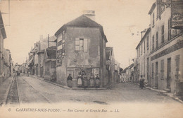 Carrières-sous-Poissy.  Rue Carnot Et Grande-Rue - Carrieres Sous Poissy