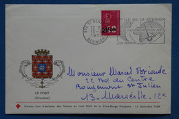 AB5 LA REUNION  BELLE LETTRE  1973 ST DENIS POUR MARSEILLE +AFFRANCH . PLAISANT - Lettres & Documents