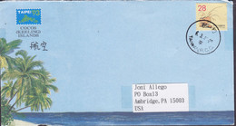 Taiwan TAIPEI' 93 Cocos Keeling Islands Cachet TAIPEI 1993 Cover Brief AMBRIDGE Pa. United States - Briefe U. Dokumente