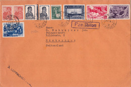 25787# RUSSIE LETTRE PAR AVION Obl URSS LENINGRAD 1949 Pour WINTERTHUR SUISSE SWITZERLAND RUSSIA - Brieven En Documenten