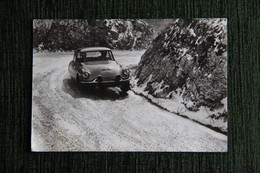 Photographie J.MOLEZUN : La DS CITROEN,Victorieuse De NEYRET TERRAMORSI Du Criterium Neige Et Glace 1962. - Cars
