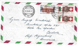 1962 Posta Aerea Airmail Da Brescia Per L'estero, Argentina - 1961-70: Marcophilia