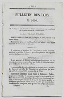 Bulletin Des Lois 1090 1844 Organisation Judiciaire Du Sénégal/Musique Gravée/Importation Et Transit De La Librairie - Décrets & Lois