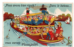 Plougastel Daoulas - Carte Systeme -  Nous Avons Bien Rigolé ! Dans Le Bateau  - CPA°gsk - Plougastel-Daoulas