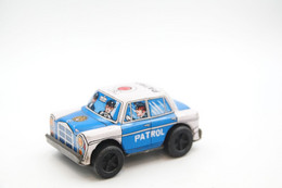 Vintage TIN TOY CAR : Maker SANKO - Police Patrol Car 300SE - 8cm - Japan - Beperkte Oplage En Curiosa - Alle Merken