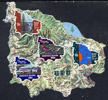 Norfolk Island 1974 UPU Centenary Self-adhesive M/sheet In Shape Of Map U/m, SG MS 162 - Local Issues