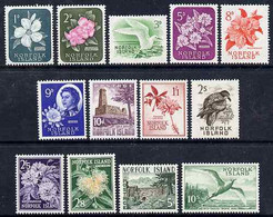 Norfolk Island 1960-62 Definitive Set Complete 1d To 10s Lightly Mounted Mint SG24-36 - Local Issues