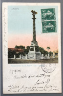 France N°137 (x2) Sur CPA TAD COLON à BORDEAUX L.D. N°3 - 11.9.1908 - Paquebot MARTINIQUE - (B2067) - Correo Marítimo