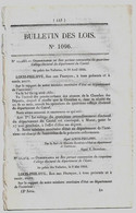 Bulletin Des Lois 1096 1844 Fontenay-Rohan-Rohan Filles De La Croix Dites Soeurs De Saint-André/Letailleur-Mallet/Murat - Décrets & Lois
