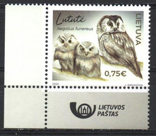 Lithuania 2020. Red Book Of Lithuania. Owls. Fauna. Birds. MNH - Lituania