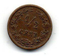 Pays Bas -  1/2 Cents 1901  -  TB+ - 0.5 Cent