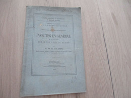 Soie Station Séricicole De Montpellier Plaquette 27p + 3 Planches 1879 Insectes Sur Le Ver à Soie Du Murier De Filippi - Sciences