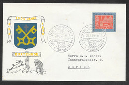 Germany - 1959 Buxtehude Anniversary - Illustrated FDC - Pictorial Postmark - Covers & Documents
