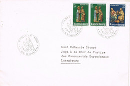41752. Carta LUXEMBOURG 1973.  Fechador Caritas - Lettres & Documents