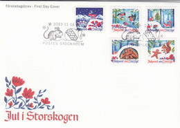 Sweden FDC 2013 - Chistmas In The Forest - FDC