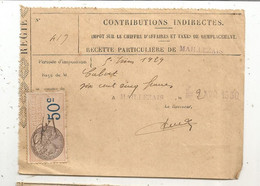 CONTRIBUTIONS INDIRECTES, 1929, Impot Sur Le Chiffre D'affaires Et Taxes De Remplacement , Maillezais, Vendée - Non Classificati