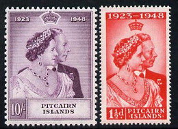 Pitcairn Islands 1949 KG6 Royal Silver Wedding Perf Set Of 2 U/m, SG 11-12 - Pitcairn Islands