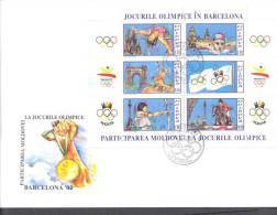 1992.  Olympic Games Barcelona'1992,  FDC,  Mint/** - Verano 1992: Barcelona