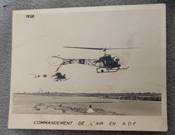 Carte Double Commandement De L'air En AOF - Helicopters