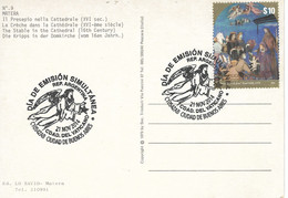 ARGENTINA 2014 Natale, Congiunta Col Vaticano,@ Fdc Su Card Presepe - Covers & Documents