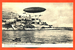 CPA Monaco " Le Départ Du Santos Dumont N°6 , Avant L'accident " Ballon Dirigeable - Carte Précurseur - Hafen