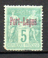 Col23 Port Lagos N° 1 Neuf X MH 2eme Choix Gomme Altéré Cote 40,00 Euro - Ungebraucht