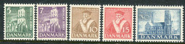 DENMARK 1936 400th Anniversary Of Reformation  MNH / **. Michel 228-32 - Unused Stamps