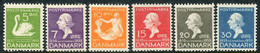 DENMARK 1935 Andersen Centenary  MNH / **. Michel 222-27 - Unused Stamps